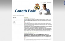 Garetht Bale – witryna przedstawiająca walijskiego piłkarza